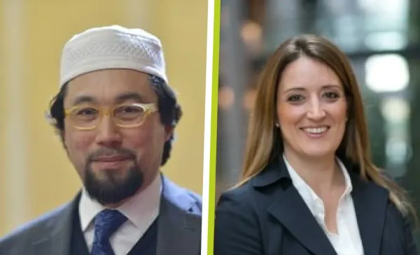Meeting between Imam Yahya Pallavicini and Vice President of European Parliament Roberta Metsola