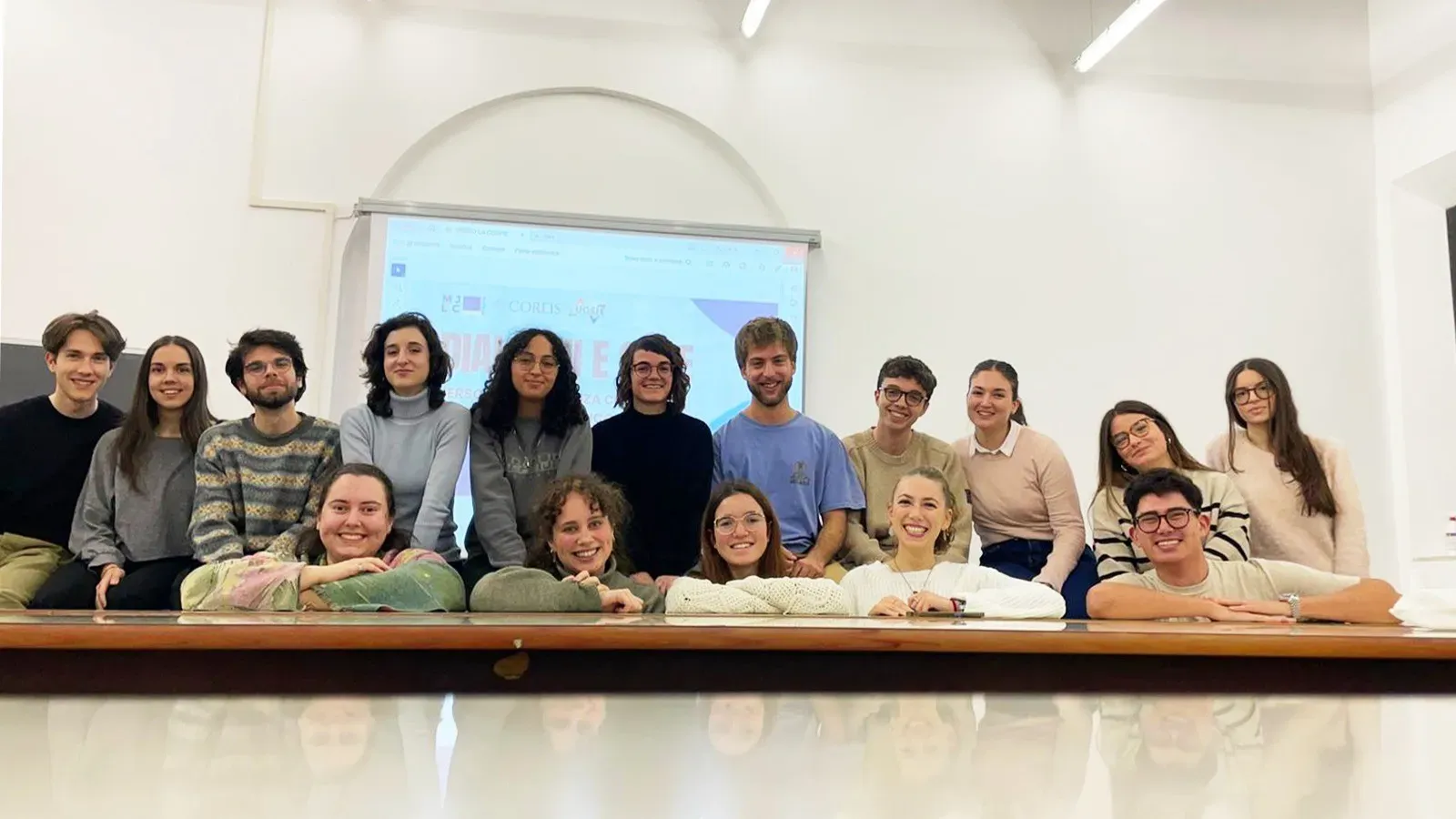 Milan Ambassadors group photo with seminar participants