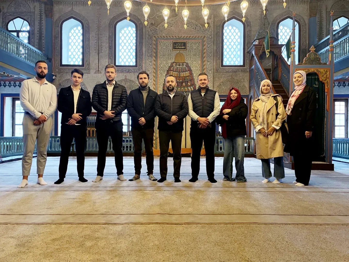 Sarajevo Ambassadors with participants in mosque