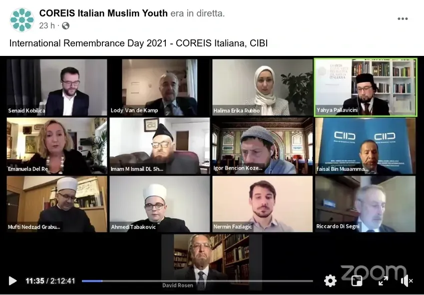 International rememberance day 2021 - COREIS Italiana, CIBI