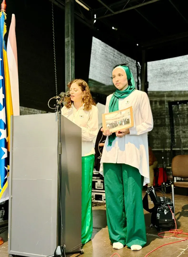 Vienna Ambassadors speaking at event